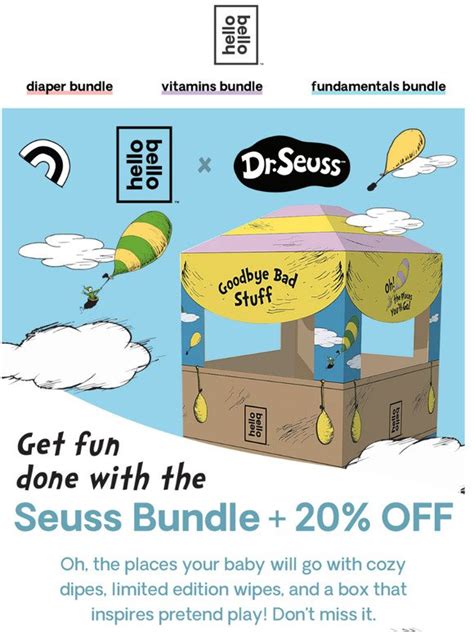 Hello Bello 20 Off Limited Edition Dr Seuss Bundle Milled