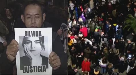 Muerte de Silvina Luna Multitudinaria manifestación en la puerta de la