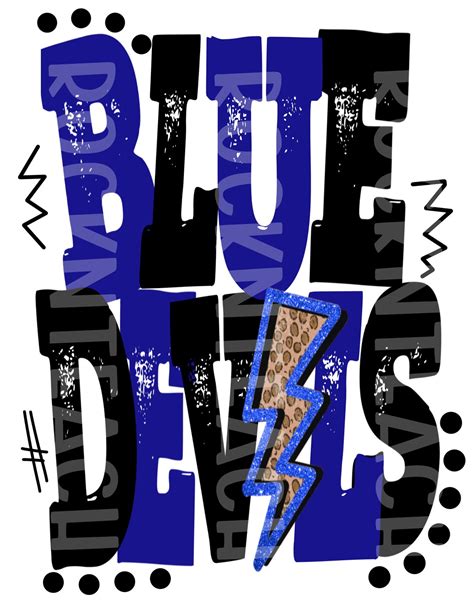 Blue Devils, Blue Devils Png, Blue Devils Sublimation Png, Blue Devils ...