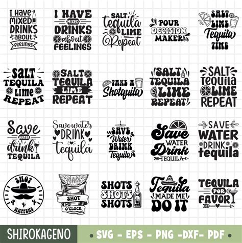 Shot Glass Quotes Svg Bundle Shot Svg Shot Glass Wrap Svg Tequila Svg Funny Drinking Svg