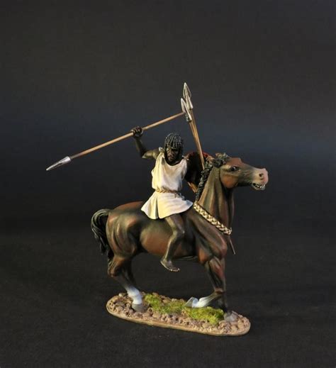 Numidian Light Cavalry 8B W Red Shield Single Mounted Figure