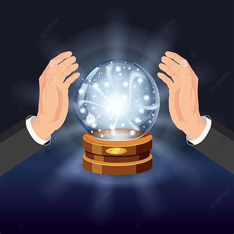 Magic Crystal Ball Vector Hd Png Images Magic Crystal Ball Shining