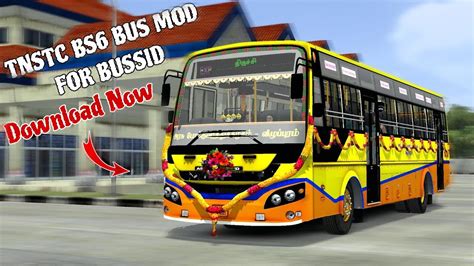 Yellow TNSTC Bs6 Bus Mod Released BUSSID YouTube