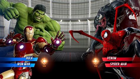 Hulk Iron Man Vs Venom Iron Spider Man Marvel Vs Capcom Infinite