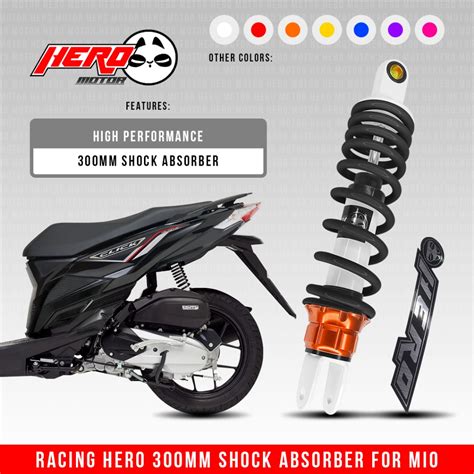 Racing Hero Mm Shock Absorber For Mio Click Beat Sym High