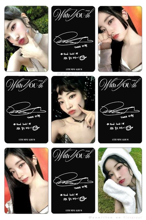 Twice With You Th Official Dahyun Ver Printable Photocard Template