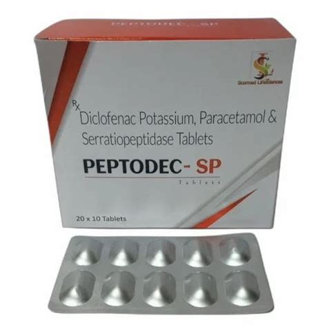 Diclofenac Potasium Paracetamol And Serratiopeptidase Tablets At Best Price In Pune