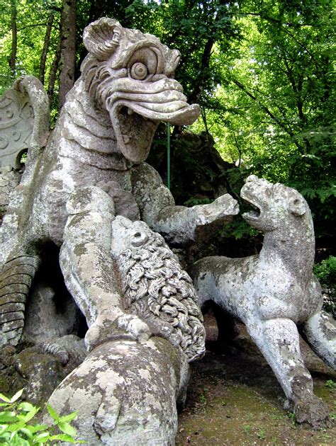sacred grove  bomarzo  il drago  dragon flickr