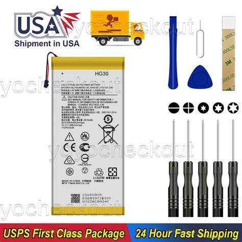 For Motorola Moto G6 XT1925 12 XT1925DL Replacement Battery HG30 Tool