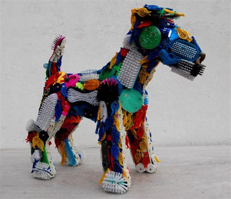 Recycled Art - Toy Sculptures via Discarded Plastic Item - Design Swan