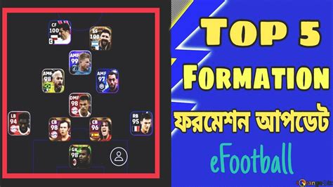 Top Formation In Efootball Mobile Formation Update