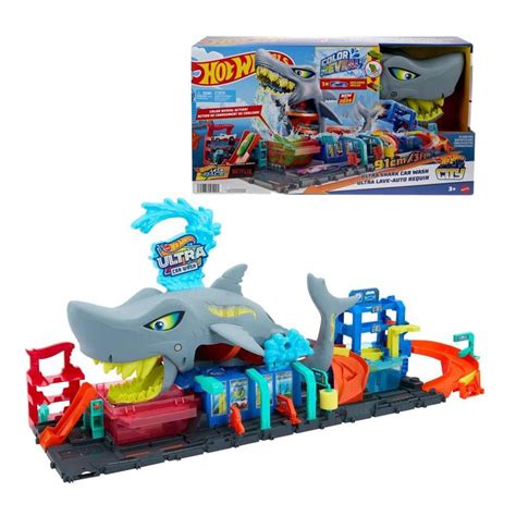 Hot Wheels Muhteşem Köpek Balığı Araba Yıkama Oyun Seti HTN82 Toptan Oyuncak Fiyatı Samatlı