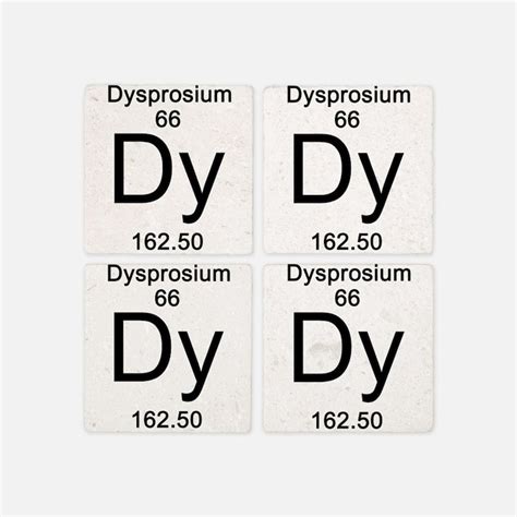 Periodic Table Dysprosium Coasters | Cork, Puzzle & Tile Coasters ...