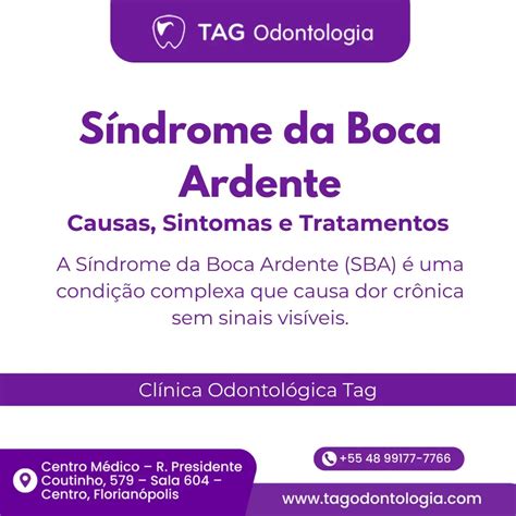 Sindrome Da Boca Ardente - Síndrome da Boca Ardente: Causas, Sintomas e Tratamentos