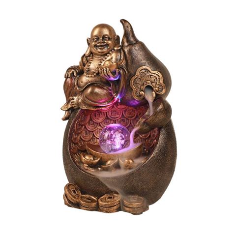 Happy Buddha Backflow Incense Burner Waterfall Incense Etsy