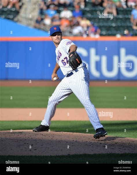 New York Mets Pitcher Seth Lugo 67 During Game Against The Los