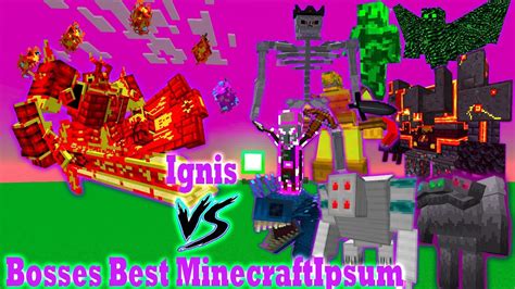 Ignis Vs Bosses Best Minecraft Part Minecraft Mods Battle Youtube