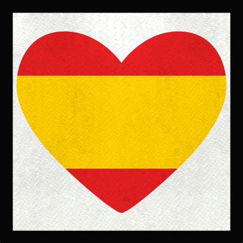 Parche Cuadrado Corazón Bandera Española Comprar Online