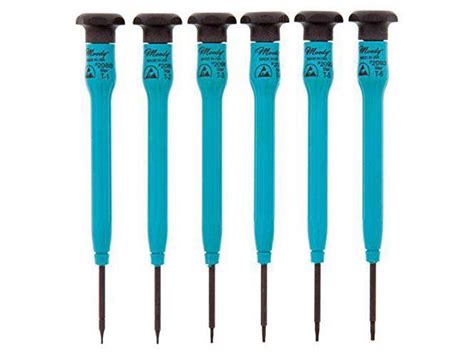 Moody Tool 58 0348 Fixed Esd Star Driver Set 6 Pc Sae Or Metric Torx