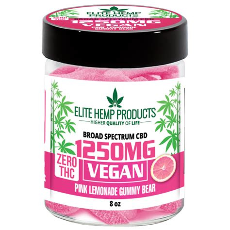 Cbd Vegan Gummies 1250mg Pink Lemonade Hemp777 Store