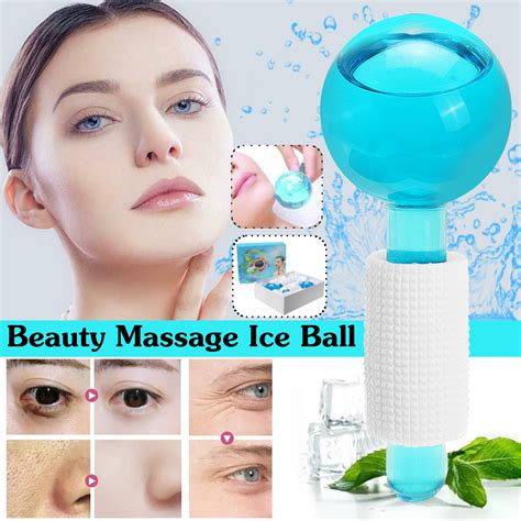 2Pcs Kit Beauty Ice Ball Hockey Facial Tightening Energy Cold Compress