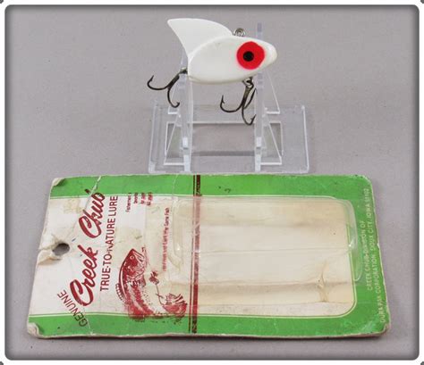 Vintage Creek Chub White Sail Shark Lure With Card For Sale | Lure Lagoon