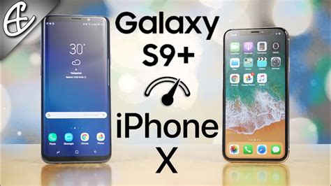 Galaxy S9 Plus Vs IPhone X Speedtest Comparison YouTube