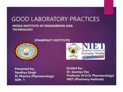 Good Laboratory Practices Pptx