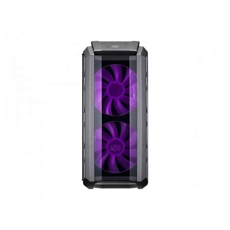 Mastercase H500p Atx Mid Tower Case With Two 200mm Rgb Fans In The Front Light Grey Tinted