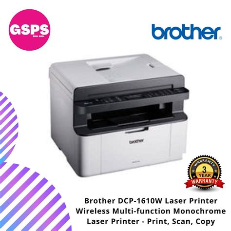 Brother Dcp W Laser Printer Wireless Multi Function Monochrome