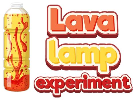 Experimento Cient Fico Con L Mpara De Lava Vector Premium