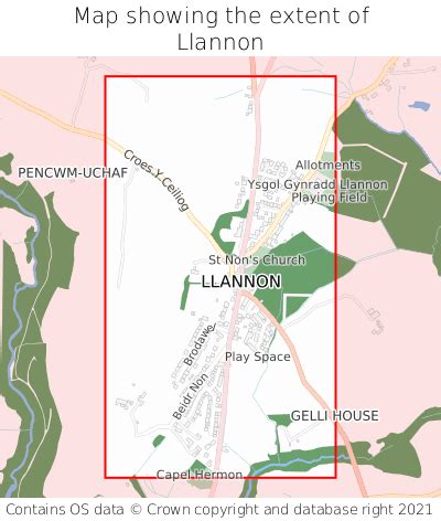 llannon llannon   map