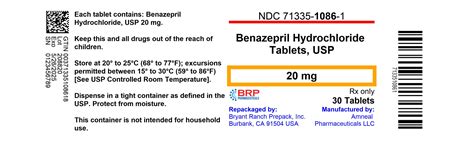 These Highlights Do Not Include All The Information Needed To Use Benazepril Hcl Tablets Safely