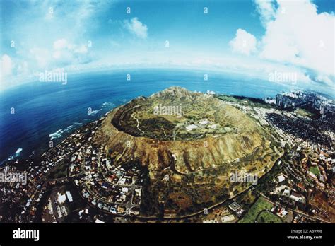 Aerial of Oahu Stock Photo - Alamy