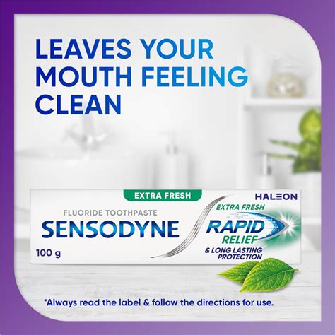 Buy Sensodyne Sensitive Teeth Pain Rapid Relief Extra Fresh Toothpaste