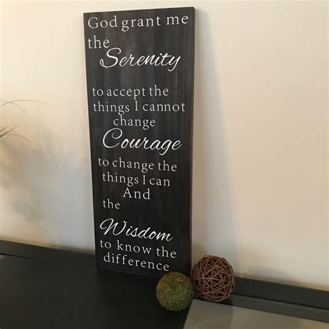 Serenity Prayer wood sign // Large wall hanging // | Etsy