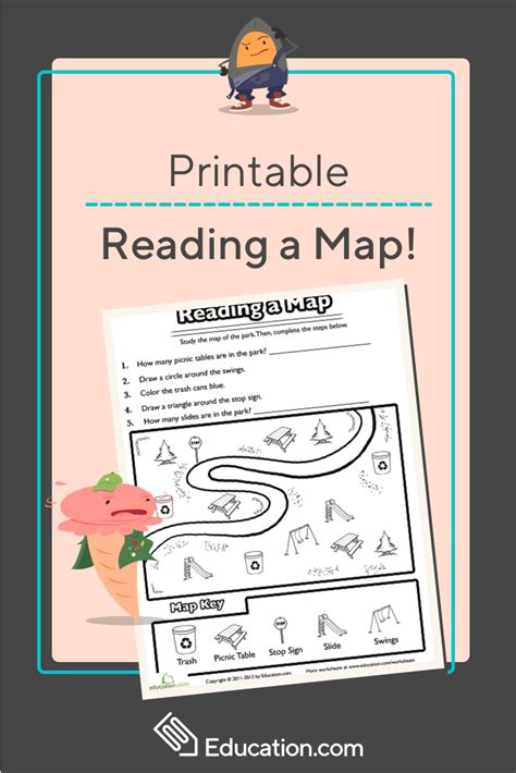 Free Map Reading Activities Worksheets