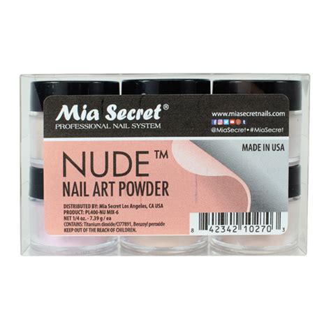 Nude Acrylic Powder Collection 6 Pcs Mia Secret