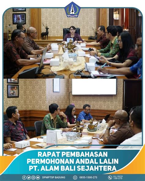 Dpmptsp Berita Rapat Pembahasan Permohonan Andal Lalin Pt Alam