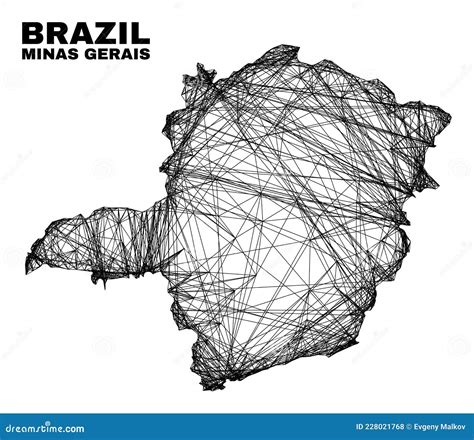 Mapa Geral Do Estado Geral Da Malha Irregular Escopo Ilustração do