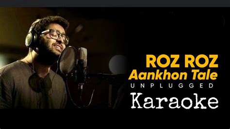 Roz Roz Aankhon Tale Unplugged Karaoke Version Lata Mangeshkar