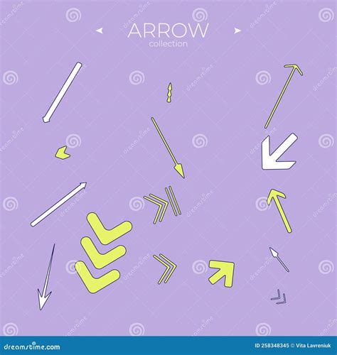 Colorful Arrows Arrows Colorful Set Arrow Logo Concept Curly And