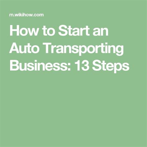 How To Start An Auto Transporting Business