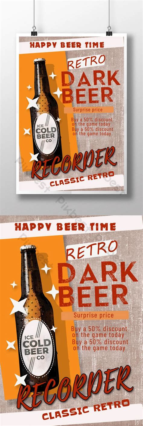 Vintage Style German Dark Beer Poster | PSD Free Download - Pikbest