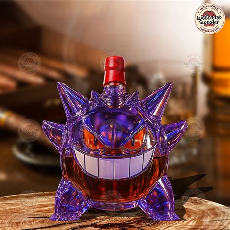 HOT Item Gengar Pokemon Whiskey Bottle
