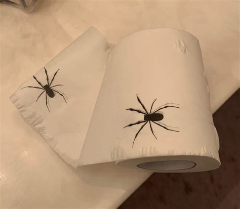 Laila And Lainey Spider Funny Toilet Paper Prank Practical Joke Or Gag T Funny White