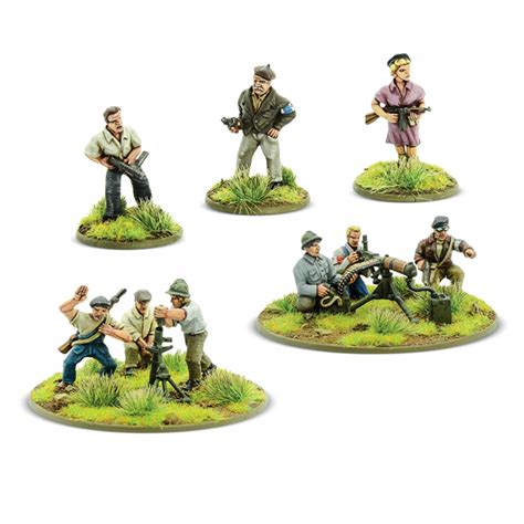 Warlord Games 28mm Bolt Action French Resistance Support Group Wonderland Models Wg402215508