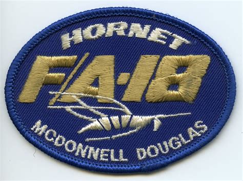 McDonnell Douglas Hornet Patch Patches Military Patch Douglas