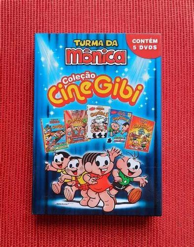 Box 5 Dvds Turma Da Mônica Coleção Cine Gibi Seminovo