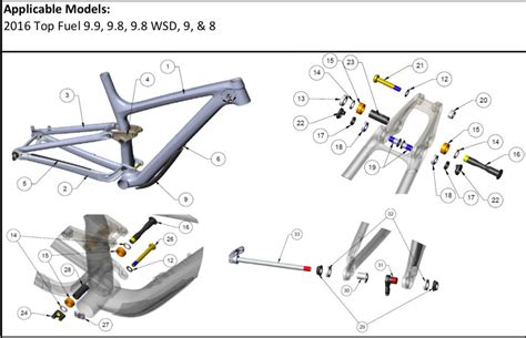 2018 Trek Top Fuel 9 8 SL Bearing Sizes Mtbr